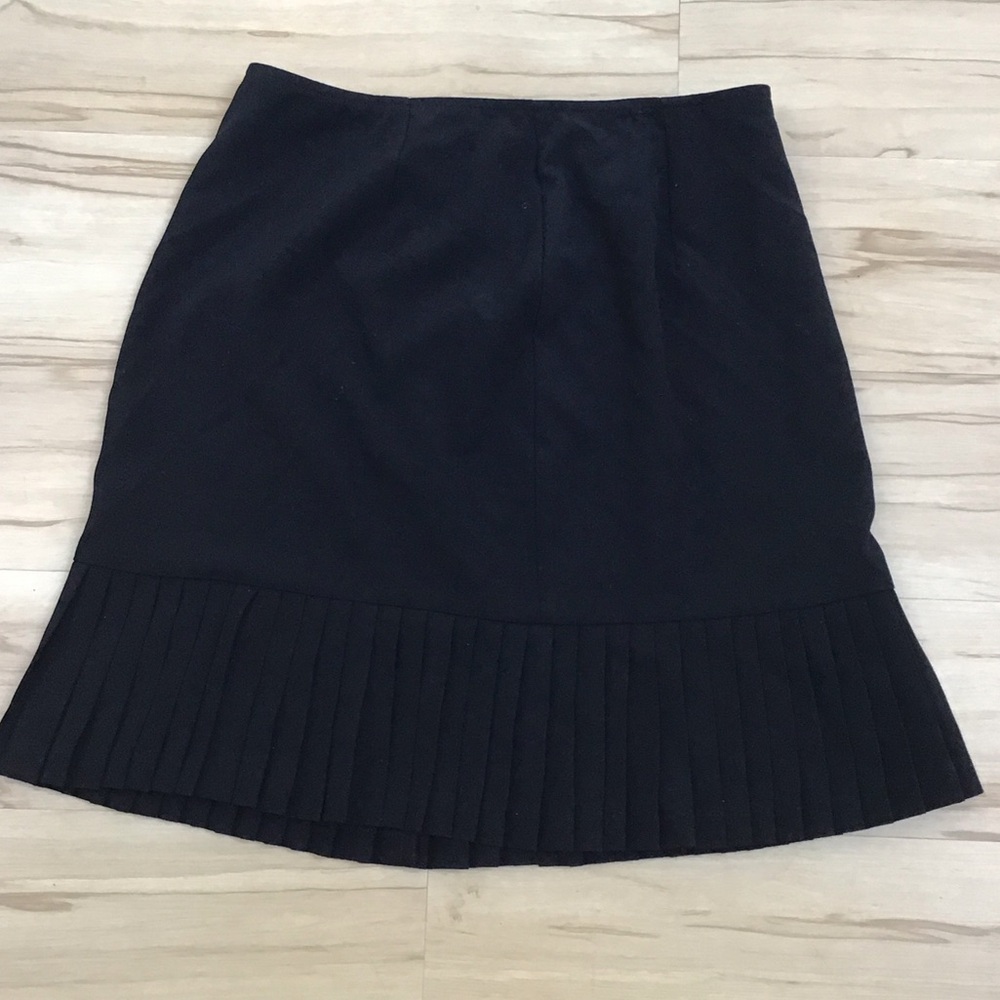 Briggs New York Petite Elegant‎ Black Pleated Skirt 8 P